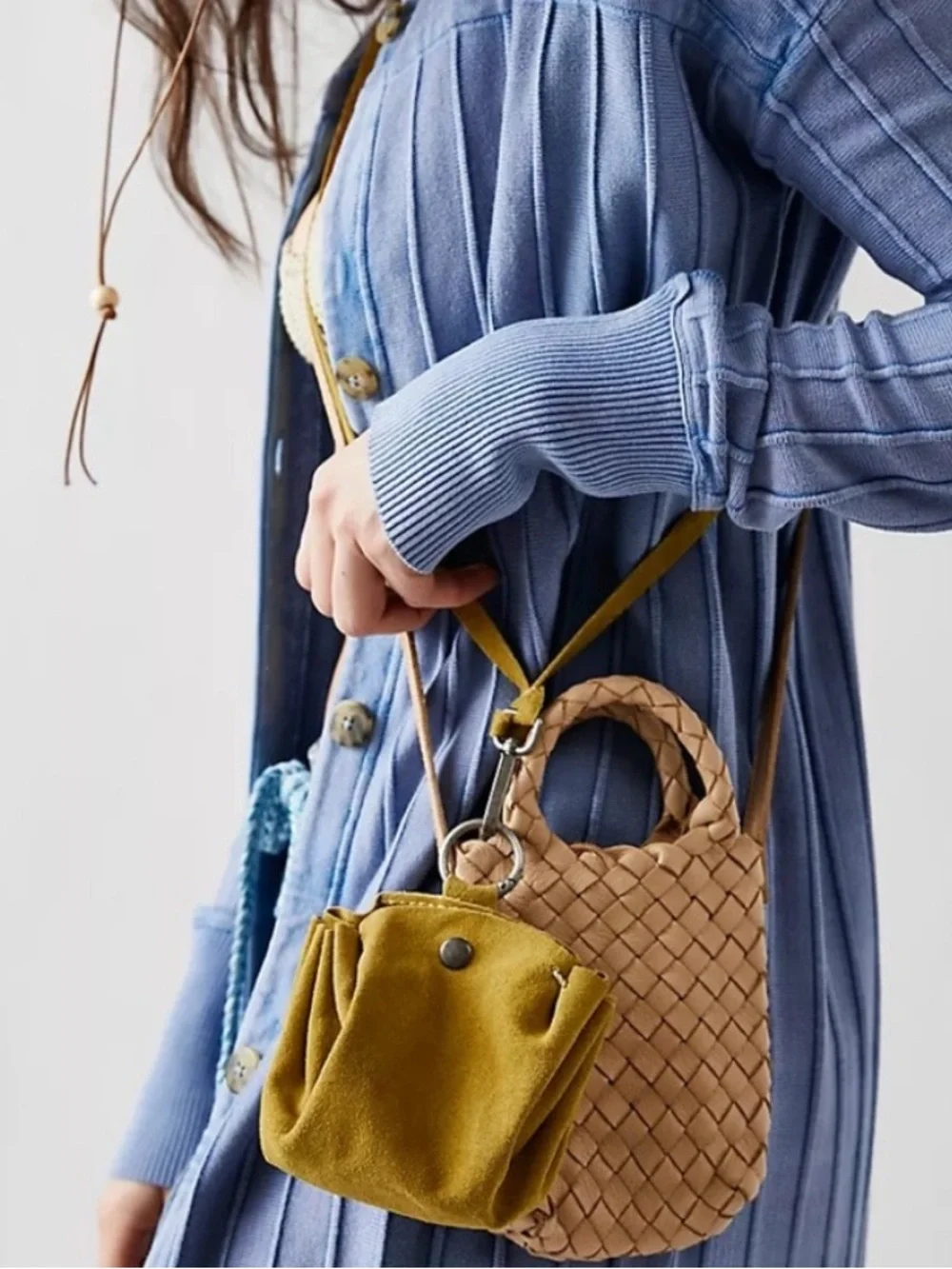 NWOT Free People Celeste Suede Mini Bag